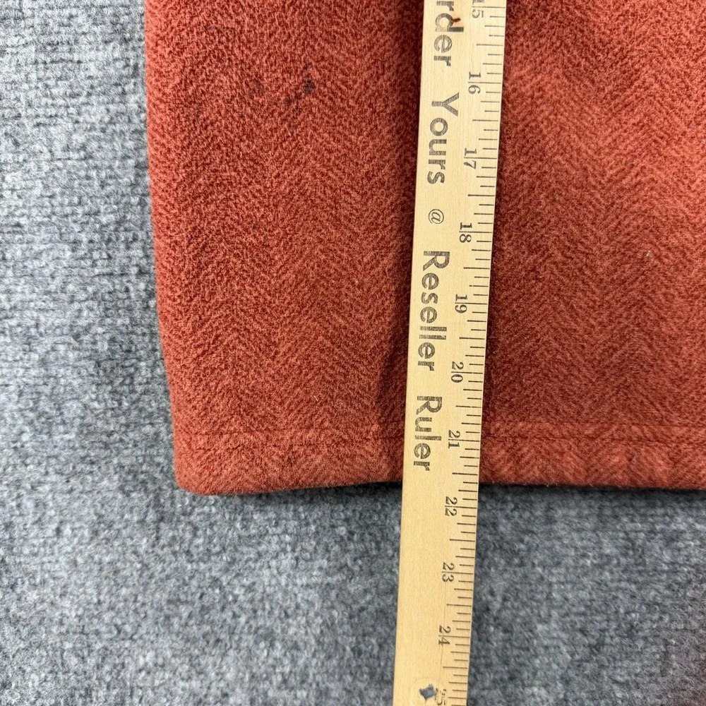 REI Fleece Jacket Boys M 10/12 Orange Herringbone Sherpa Lined Hooded Outdoor